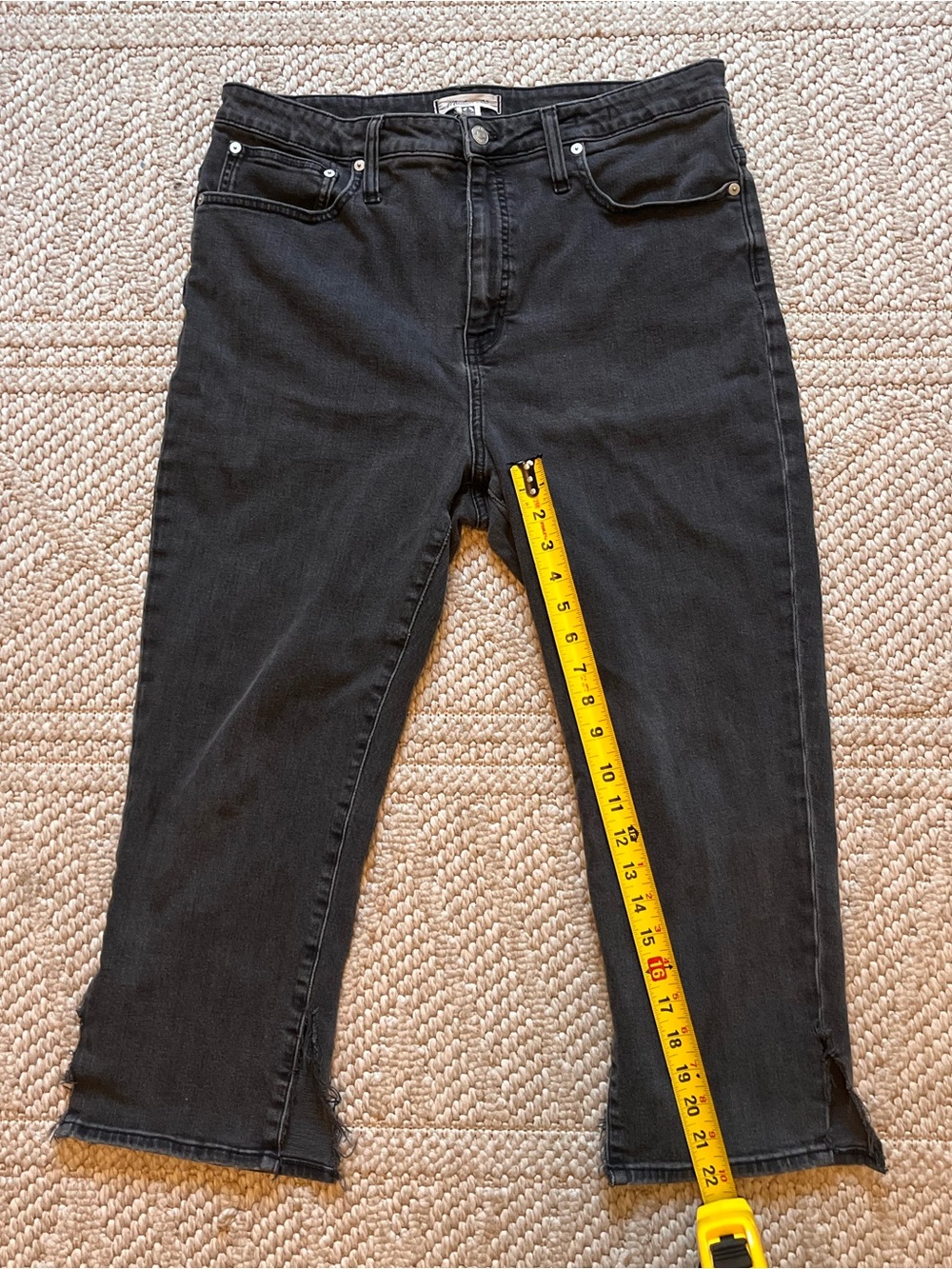 MADEWELL Classic Straight Jeans Lunar Black 33p